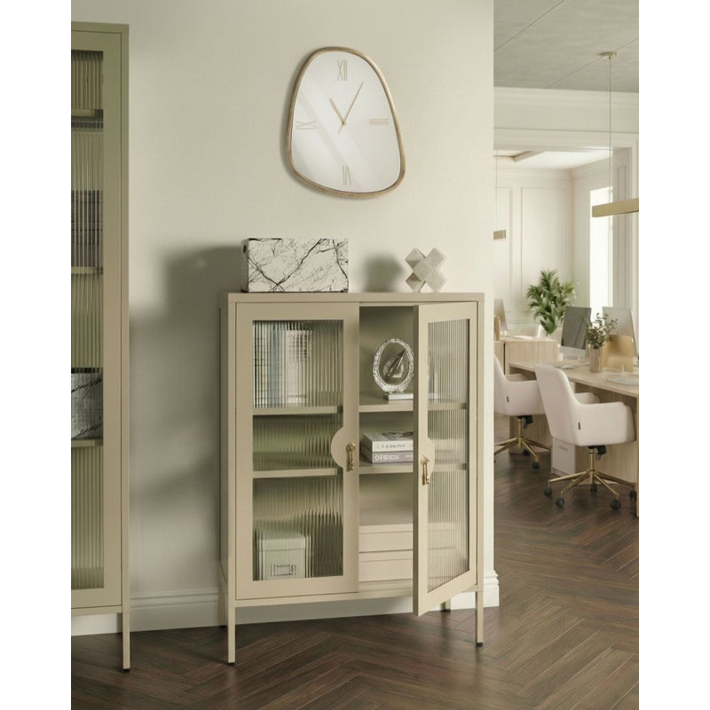 Jarus 2 - Door Rectangle Accent Cabinet, Beige