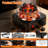 500w Electric Charcoal Burner For Hookah – 5 Temperature Gears (338‑1022°f) With Thermostat Control, Includes Tongs & Grill, 304 Stainless Steel, Portable Coal Starter For Shisha, Camping, Bbq-121784414