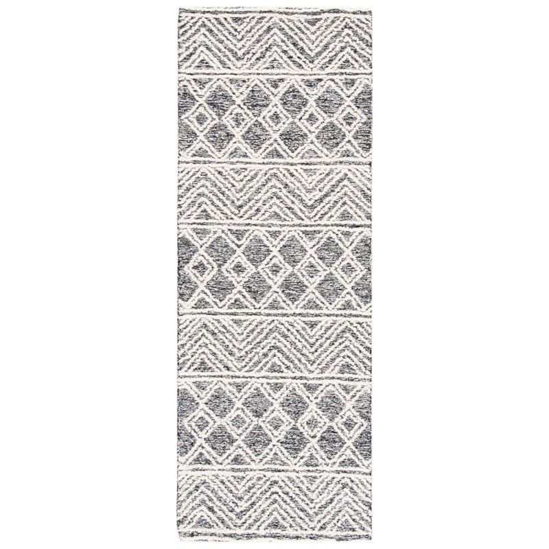 Gardea Hand Tufted Wool And Cotton Southwestern Rug, Runner 2'3" x 7'