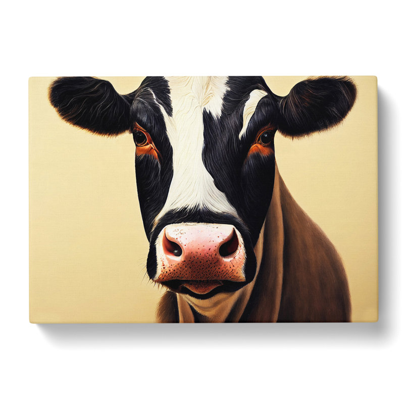 Interesting Cow - Wrapped Canvas, 40cm H x 60cm W x 3cm D