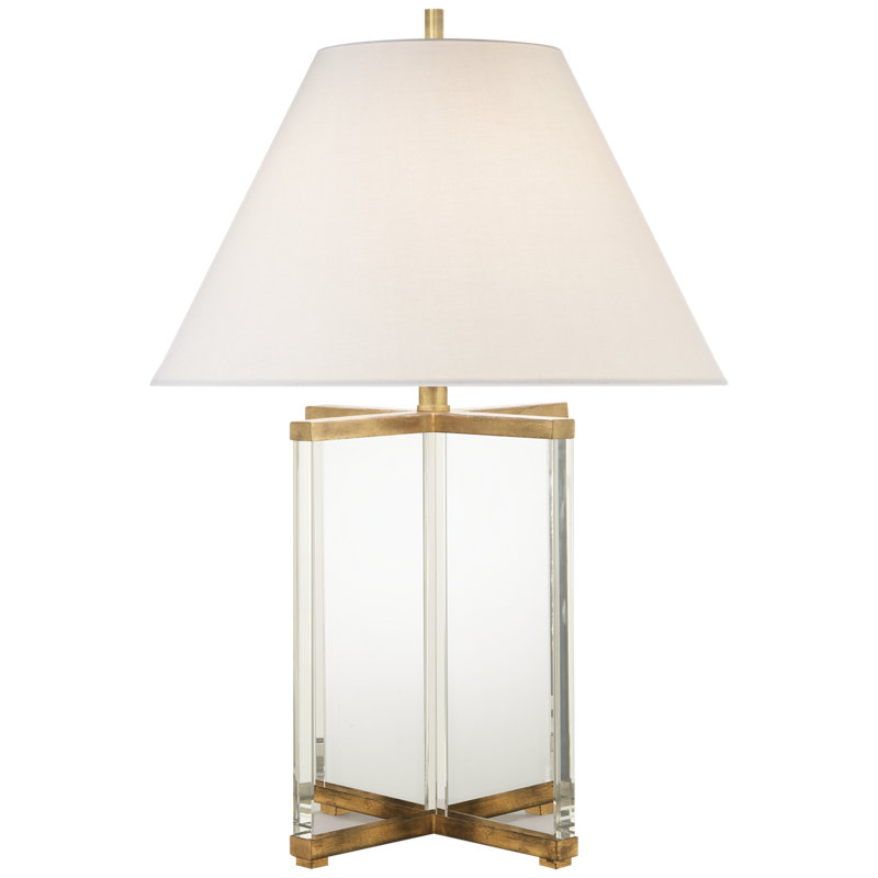 Cameron Table Lamp, Crystal/Gild
