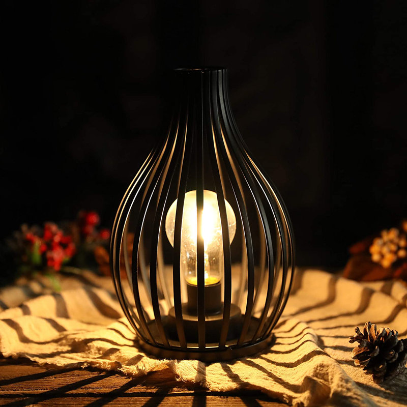Lampe de table noire 9,5 po Arzan