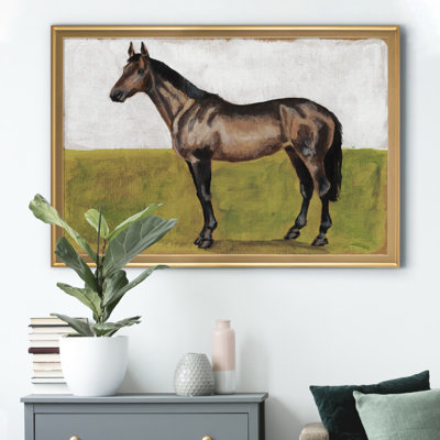 «Équitation études IV», cadre photo, impression sur toile