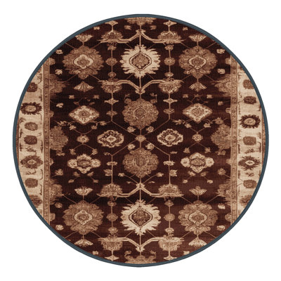 Machine Washable Overdyed Black Area Rug