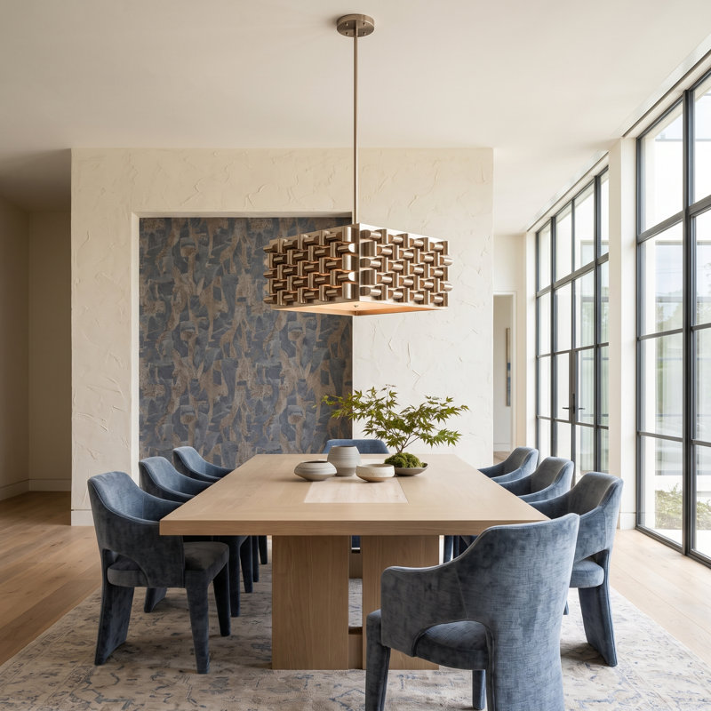 Arete Chandelier, Stainless Steel