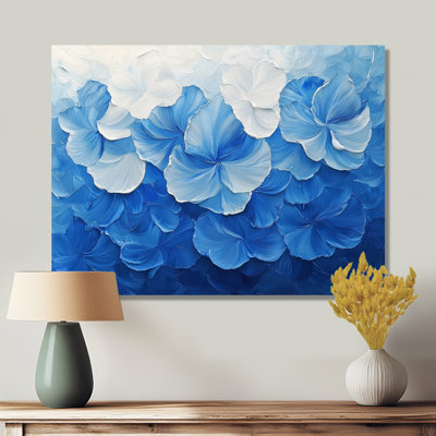 Blanc sur velours bleu jonquilles Bloom III - Jonquilles, art mural