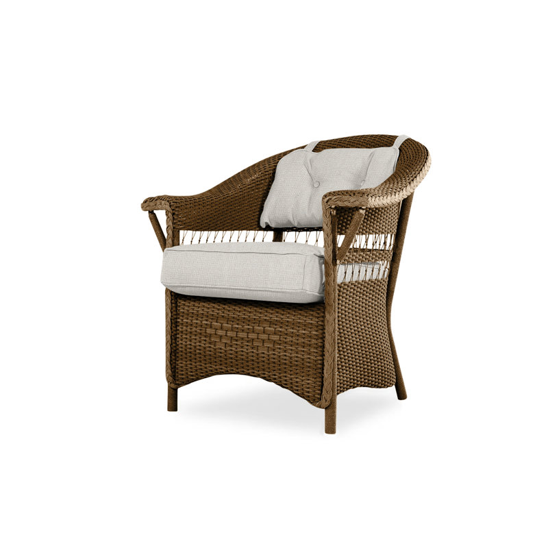 Nantucket Outdoor Dining Armchair, Sandberg Pewter, Bark