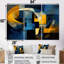 «Symphony In Kings Blue Jazz II», ensemble d'art mural géométrique-81989799-81989797