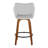 Sarah Fixed-Height Fabric Bar & Counter Stool with Bent Wood Legs & Round Footrest-105493368-100169902