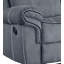Canapé inclinable en velours gris Zubaida-1087681631