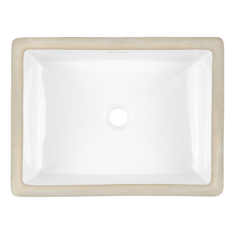 Euric 20" Vitreous China Undermount Bathroom Sink