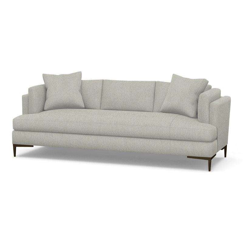 Aiden Upholstered 90.5'' Sofa, Antique Bronze, Queen Bey Flax (Performance fabric) 1358-92