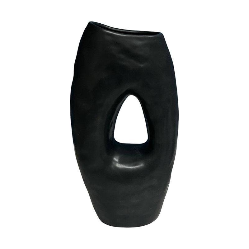 Rencher Decorative, 12" H x 8" W x 4" D, Black