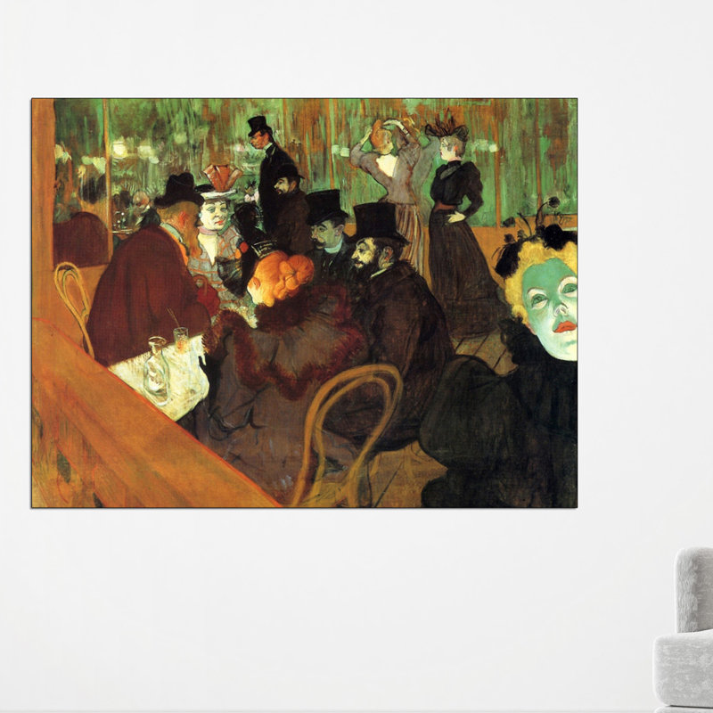 Henri De Toulouse-Lautrec - Wrapped Canvas Painting, 90cm H x 120cm W x 1.8cm D