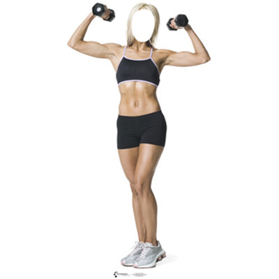 Muscle Woman Stand-In Life-Size Cardboard Stand-Up