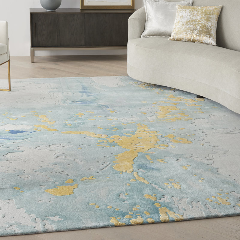 Chamarra Abstract Wool Hand Woven Area Rug, Rectangle 114 x 175cm