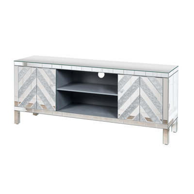Mirrored TV Stand For 65 Inch TV
