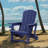 Two in a set  Adirondack Chair with Cup Holder All-Weather Reclining Chair for Patio Deck Backyard and Poolside-114222263