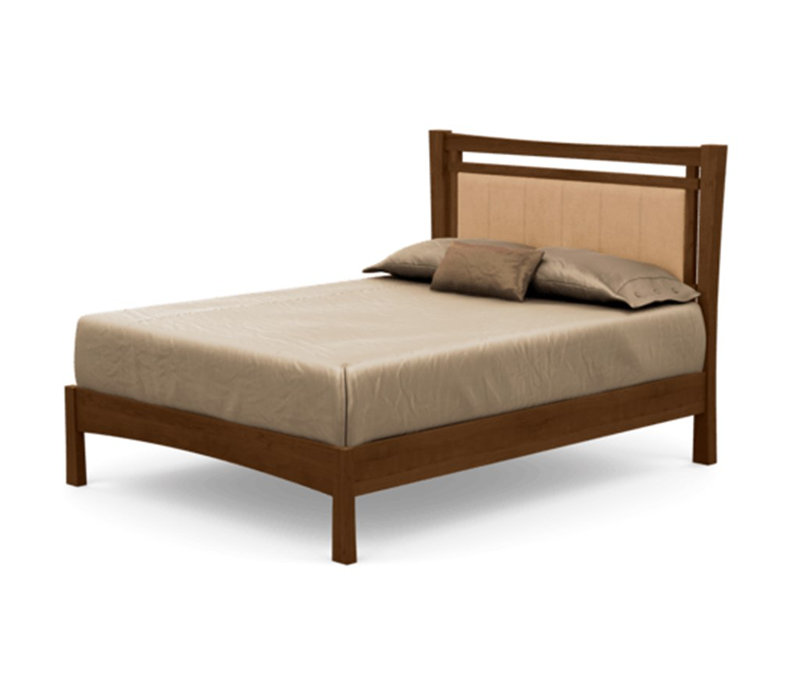Monterey Upholstered Bed, King, Smoke Cherry, Hemp