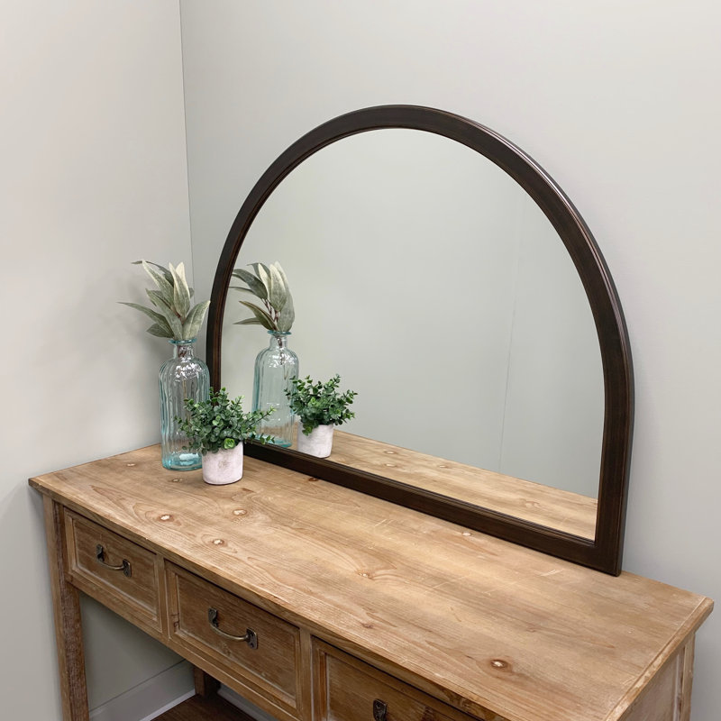 Miroir pleine longueur moderne et contemporain biseauté, Bronze huilé