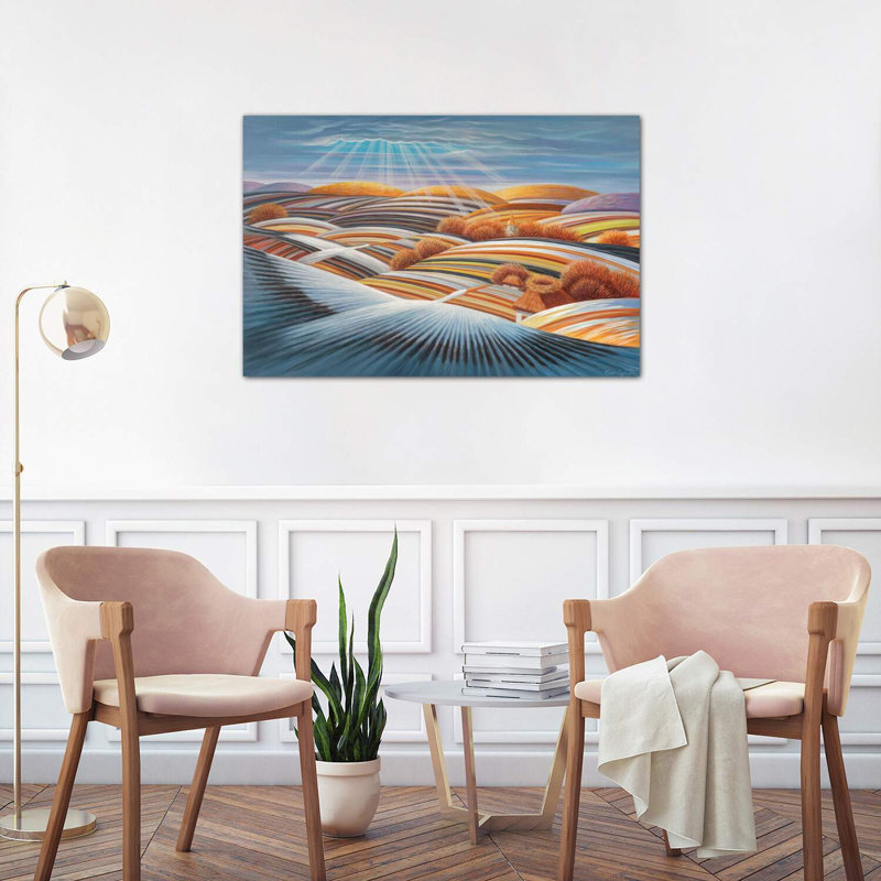 «To The Home Nids» - Imprimé, H 26 po x l 40 po x 1,5 po, Toile tendue