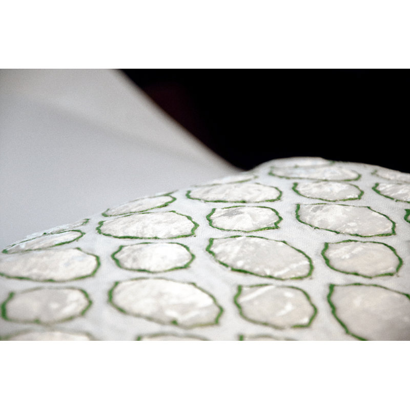 Tile Geometric Throw Pillow, Grass
