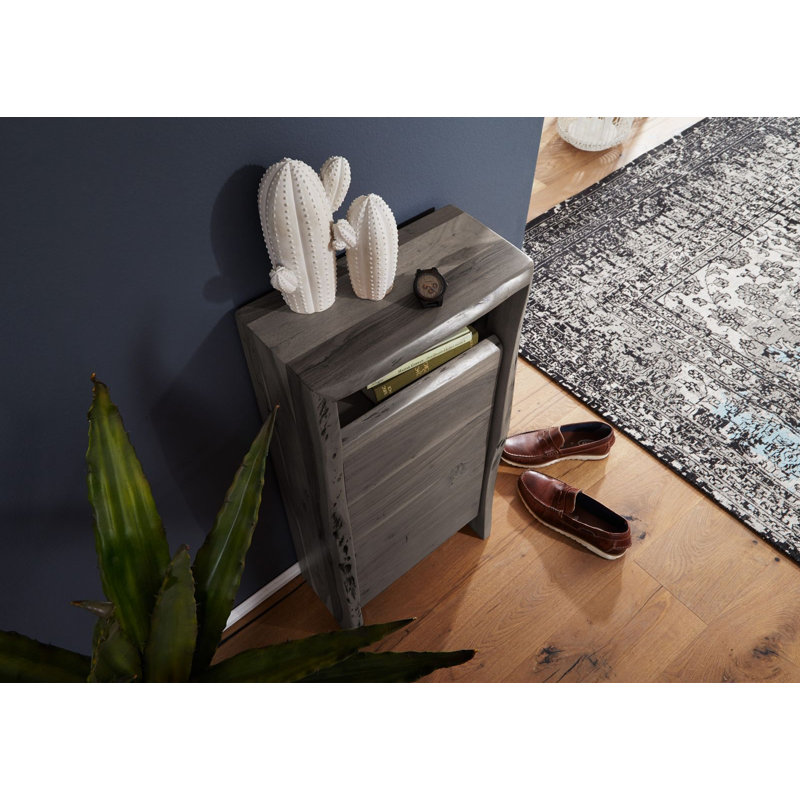 Pure Acacia Solid Wood Bathroom Cabinet, Grey