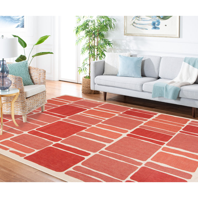 Tapis performance géométrique Kirstey Martha Stewart, Rectangle 4 pi x 5 pi 7 po