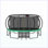 Trampoline 15 pi avec panier de basketball - Trampolines récréatives avec échelle, sac à chaussures et revêtement antirouille galvanisé
