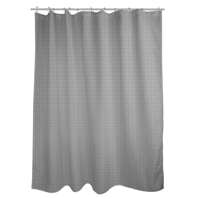 Rideau de douche simple Katelyn Elizabeth, Gris
