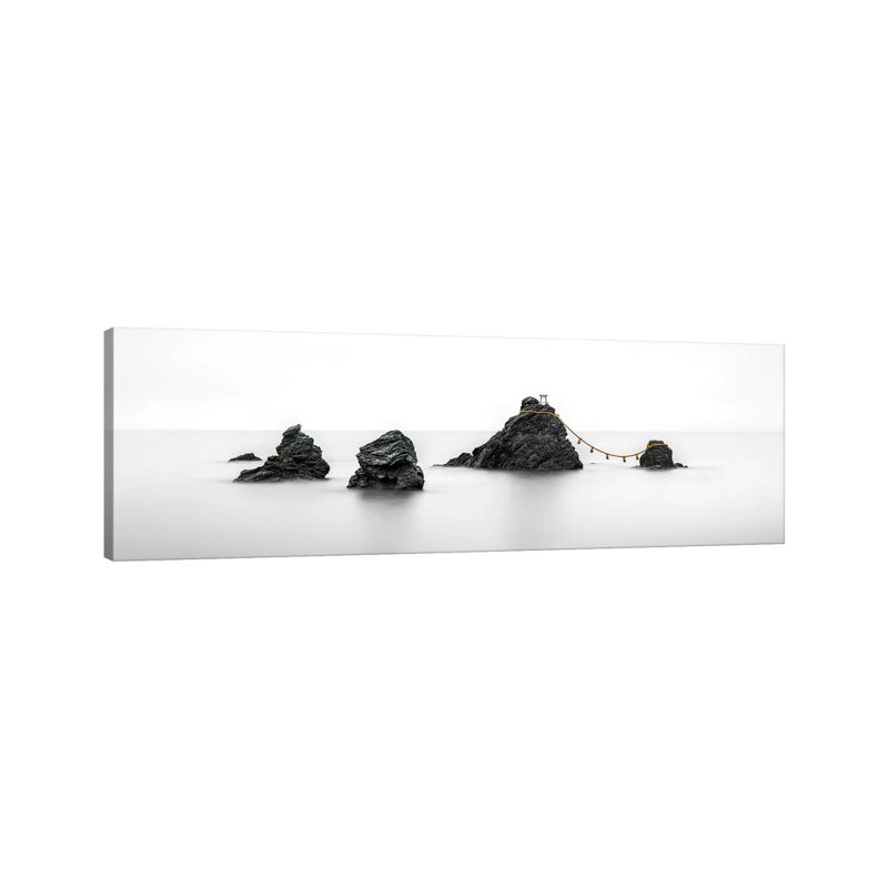 Meoto Iwa Rocks, Mie Prefecture, Japan by Jan Becke - Wrapped Canvas Panoramic Gallery-Wrapped Canvas Giclée