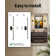 32'' Battery Operated Wall Sconces with Remote Control, Dimmable Wall Sconces Set of Two, 350°Rotate