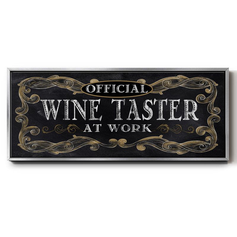 Dégustation de vin - toile encadrée