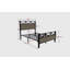 Structure de lit double, assemblage facile