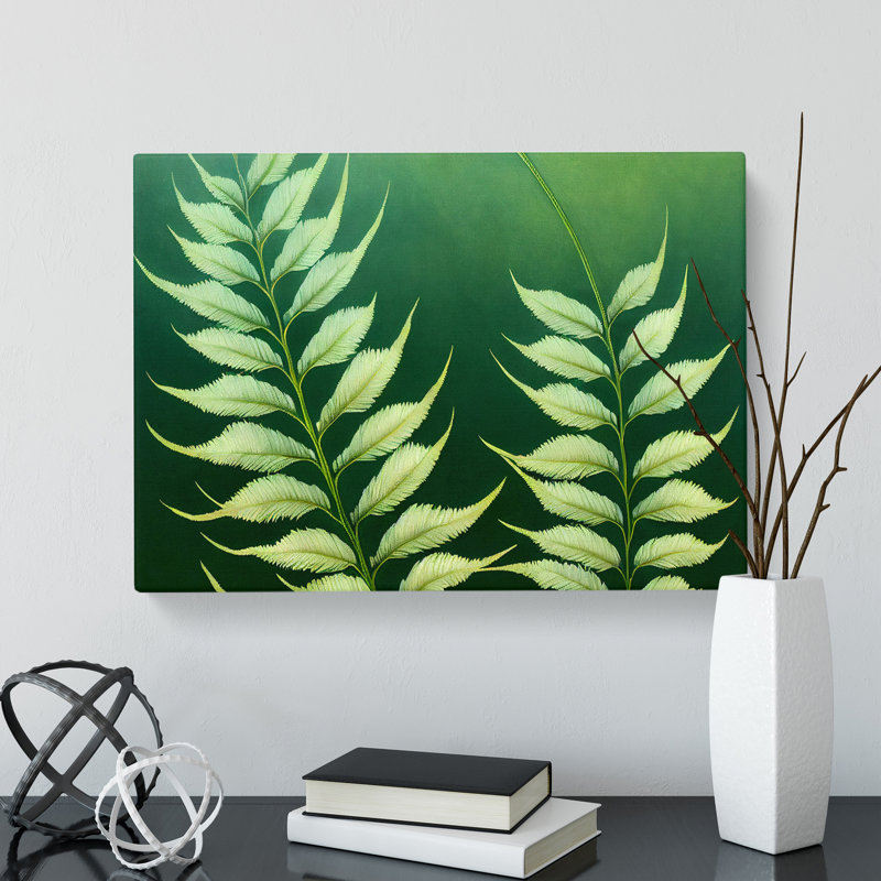 Enviable Fern Leaf - Wrapped Canvas, 35cm H x 50cm W x 3cm D