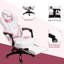 Inbox Zero Adjustable Ergonomic Faux Leather Swiveling PC & Racing Game Chair-1970483520