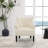 28.98" W Upholstered Wingback Channel Tufted Rolled Arm Accent Armchair-818735921
