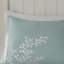 Édredon simple en coton avec bordure coussinée et coussins de lit-129946349