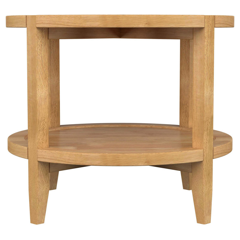 Isbell Maple Round Solid Wood Side End Table