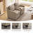 Rolling Dining Chair With Wheels-123044103