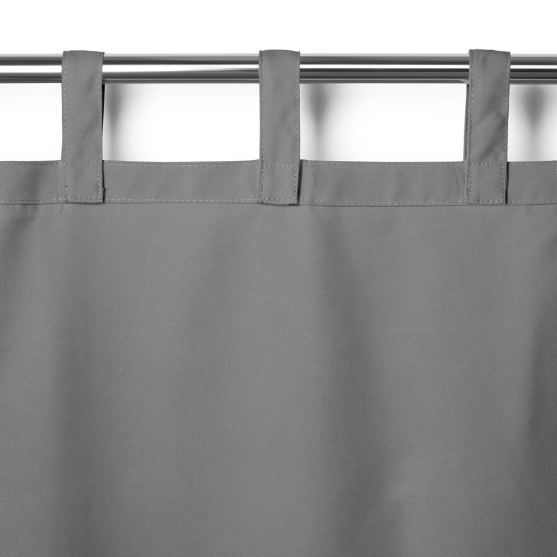 Rideau simple obscurcissant Jarret, l 52 po x L 95 po, Gris