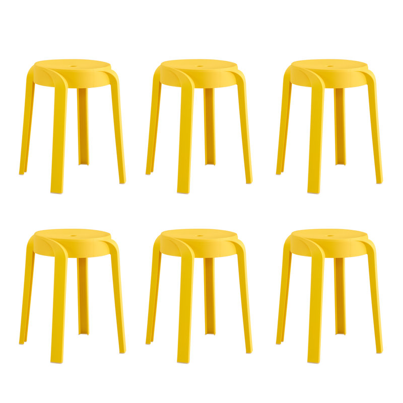 Paquet de 6 tabourets de salle de classe empilables