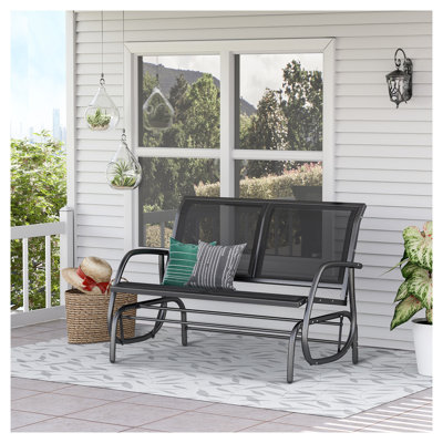 Banc de balançoire d'extérieur pour 2 personnes Outsunny