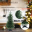 Sapin de Noël artificiel de 90 cm, mini sapin réaliste en polyéthylène avec feuillage vert naturel, sapin de Noël compact pour la maison, le bureau et la décoration de table