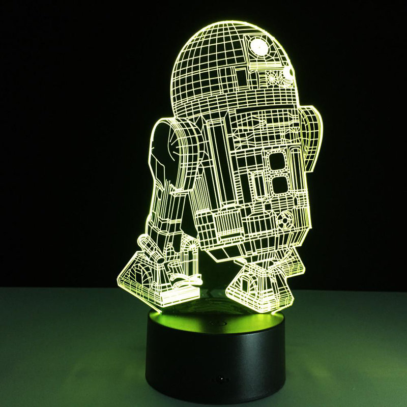 R2D2 Illusion LED Lamp, 3D Light Experience