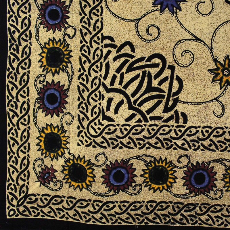 Tenture murale en coton et coton, Éclatant, H 70 po x l 104 po