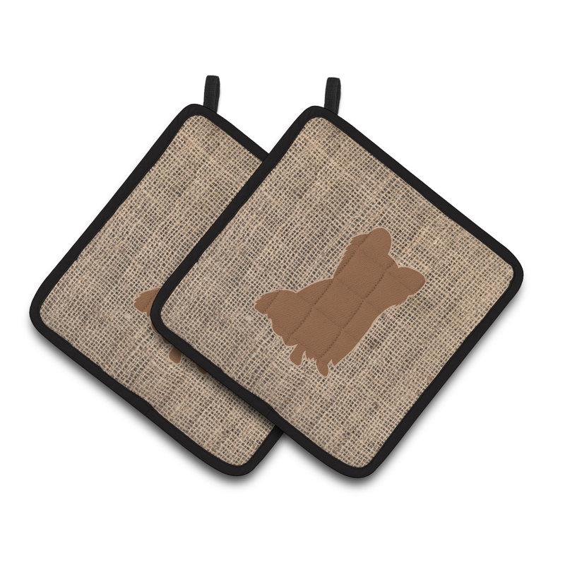 Winston Porter Polyester Potholder, Brown