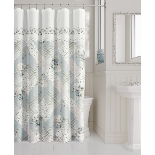 House of Hampton® Jarlathus Floral Shower Curtain | Wayfair