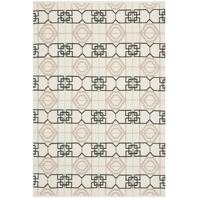 Bram Geometric Hand Woven Indoor / Outdoor Area Rug