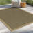 Earth GC_NTL1003 Jute/Black 2 Ft. 7 In. X 7 Ft. 3 In. Indoor/Outdoor Area Rug-71662070-71662067
